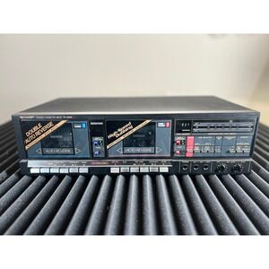 Sharp RTW800 Double Auto Reverse Stereo Cassette Deck High Speed Dubbing Dolby